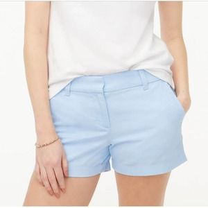 J. Crew Women's Sky Blue Regular Rise 3.5" Classic Casual Chino Short Sz 14 NWT